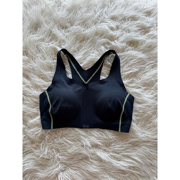 Vitality Activate Zip Bra Midnight Lime Contrast Size Large - Picture 5 of 12